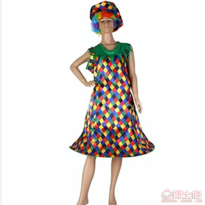 【廠家直銷彩色菱形格印花平板布服裝面料舞臺時裝小丑衣服彩格紋】義烏市卓能紡織品商行 - 產(chǎn)品庫